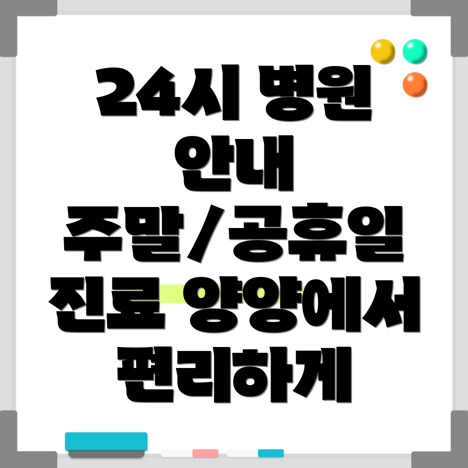 양양 24시 병원