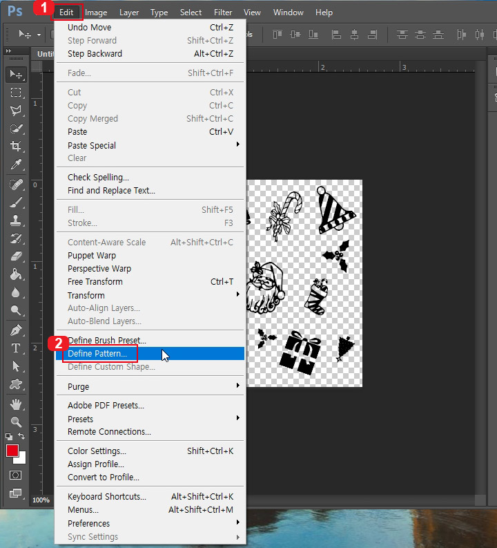 포토샵 패턴 설정