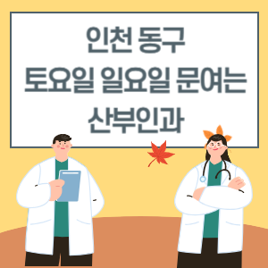 인천 동구 토요일 일요일 산부인과 진료 병원 리스트