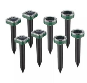 두더지퇴치기 태양광 초음파 진동 10세트 주말농장 지킴이&#44; Black