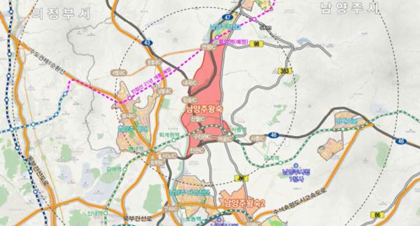  남양주 왕숙, 하남교산 지구계획