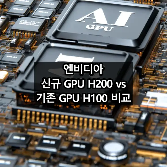 엔비디아 신규 GPU H200과 기존 GPU H100 비교