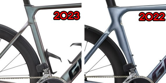 2023-VS-2022-자이언트-프로펠-어드밴스1-시트튜브-비교