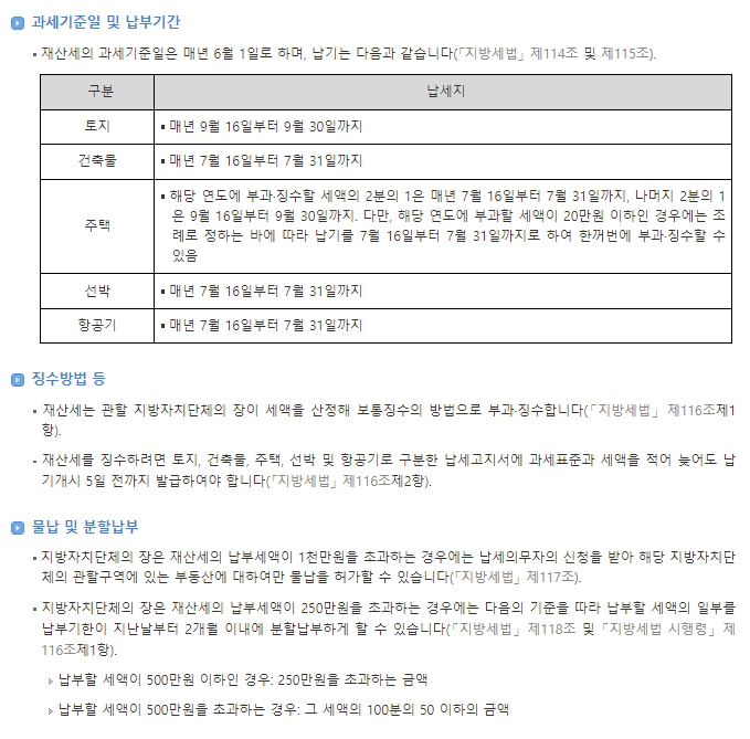 재산세 납부일&#44; 납부방법&#44; 감면 팁