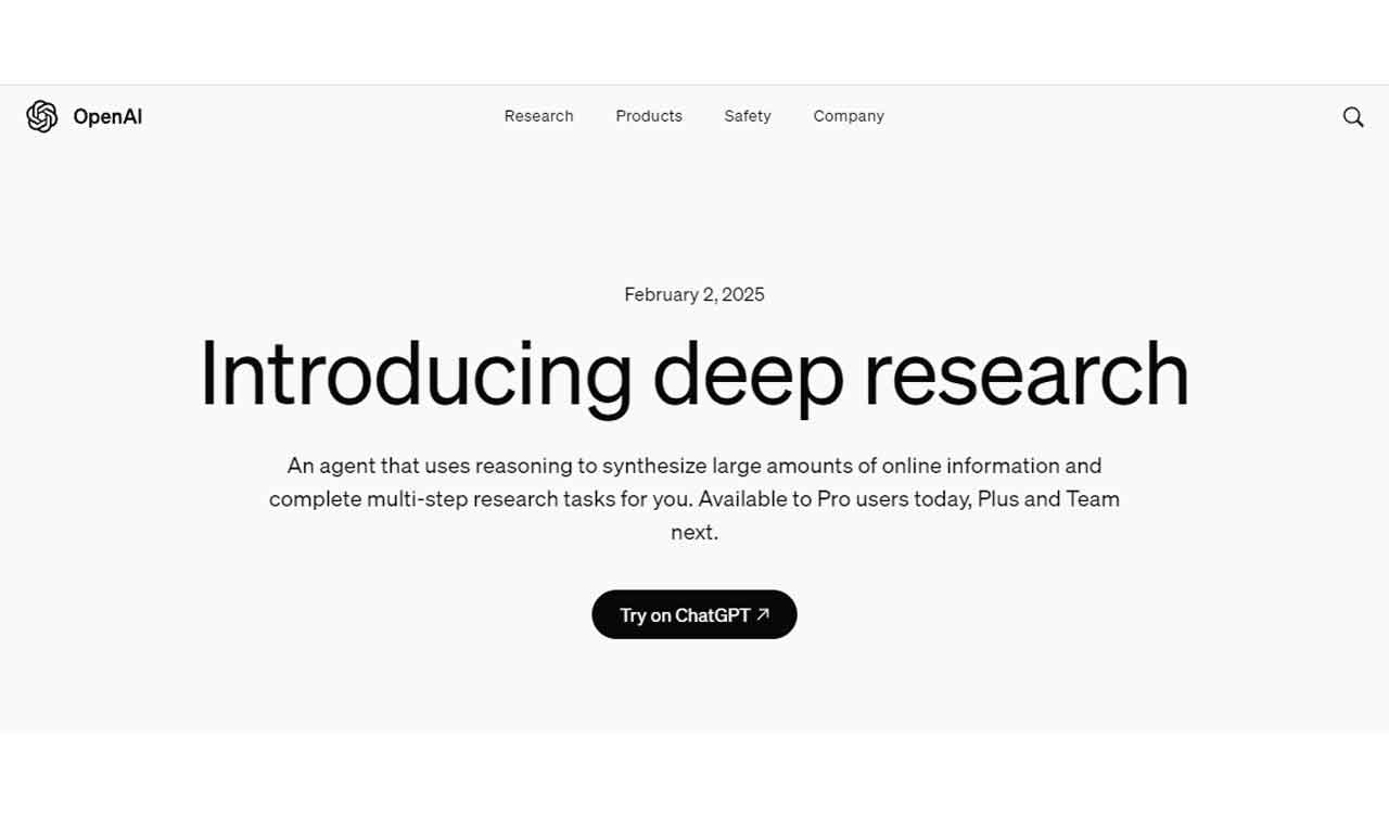 OpenAI의 Deep Research