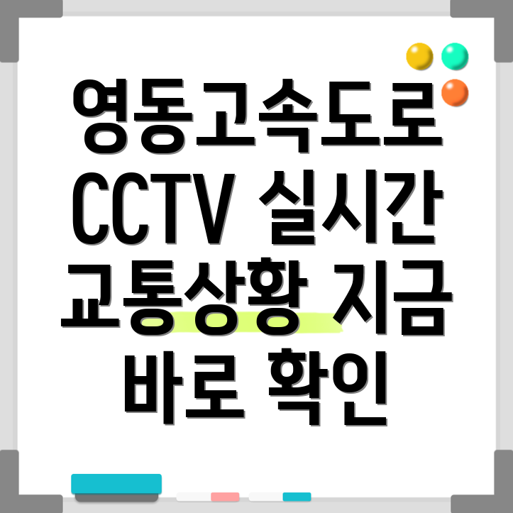 영동고속도로 CCTV