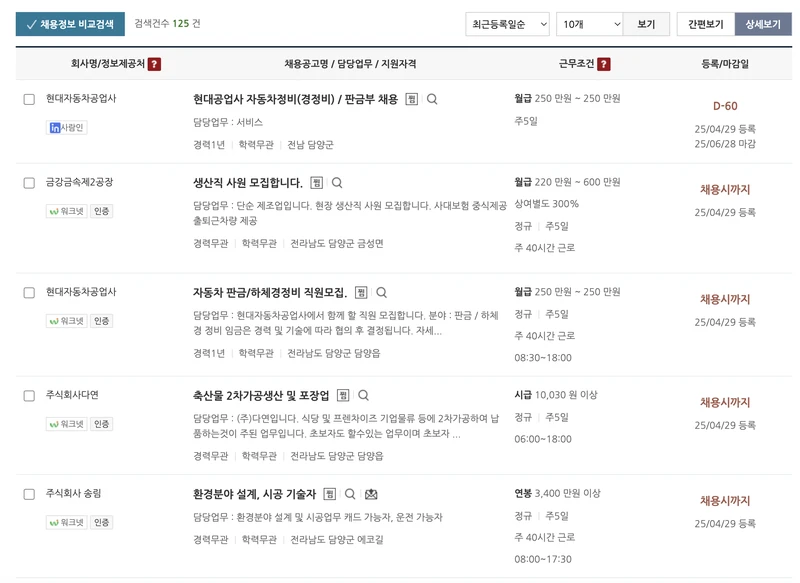담양군-일자리지원센터-채용정보-2025년4월