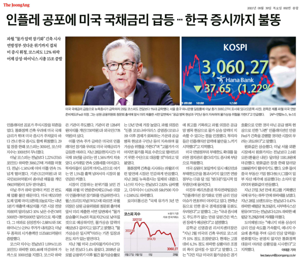  국내증시의 악재 3인방