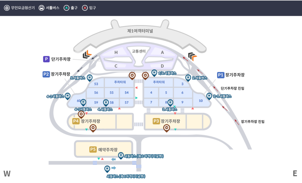 제1여객터미널-주차장