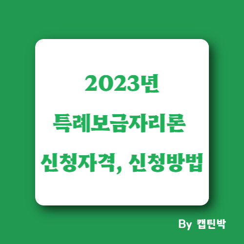 2023년 특례보금자리론