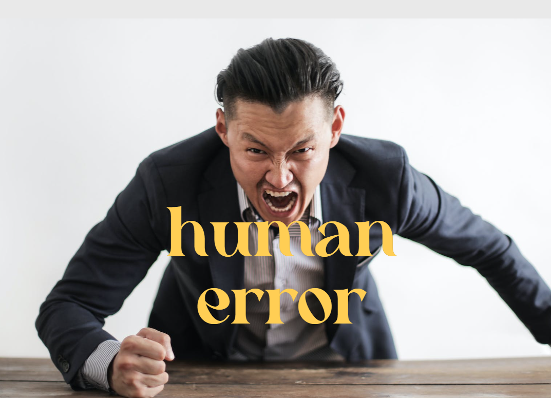  human error 인간과오 또는 인적오류 내용