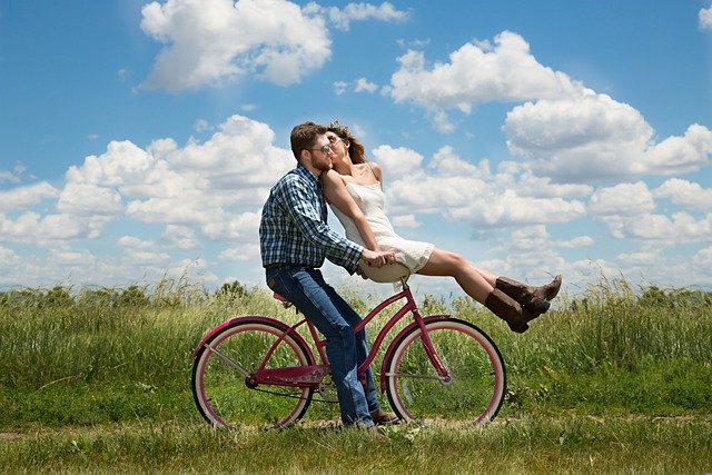 커플 자전거 데이트