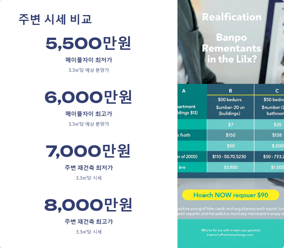 반포 메이플자이 분양 정보