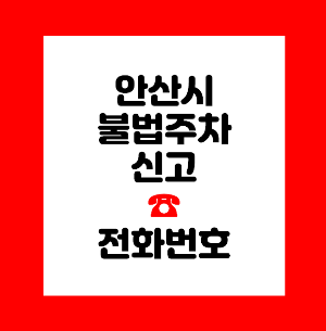 안산시 불법주정차 신고
불법주차 신고
주차위반 신고
주차단속 신고