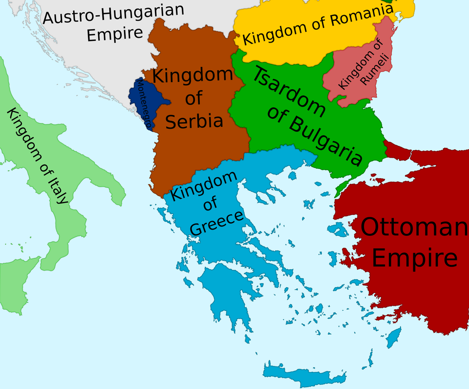 제1차 발칸전쟁으로 세르비아 왕국이 얻으려 한 영토