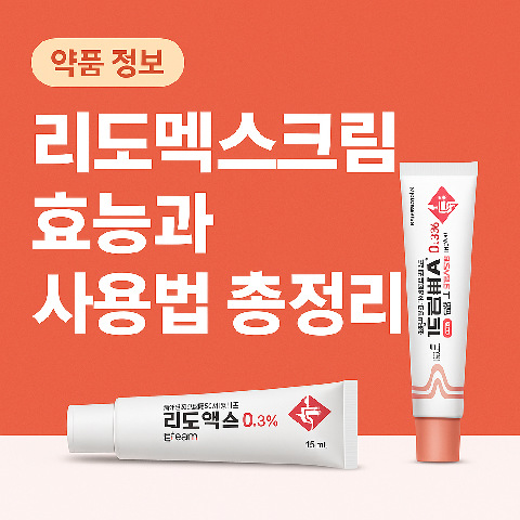 리도멕스크림 효능과 사용법 총정리