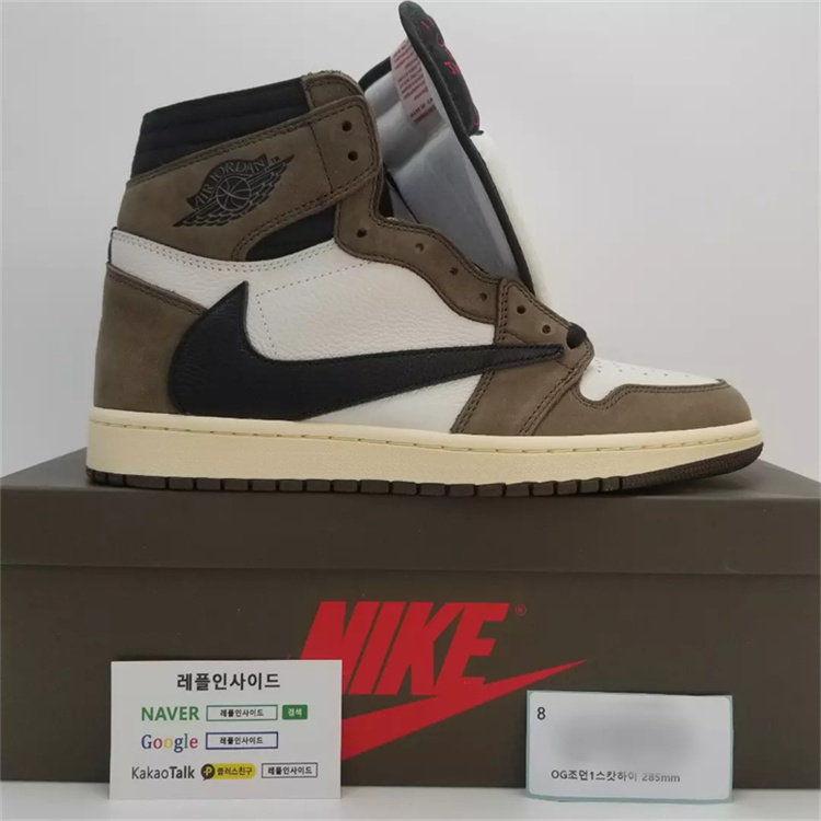 [AIR JORDAN] 트래비스 스캇 X 에어조던1 캑터스잭 CD4487-100 남녀공용 (OG공장)