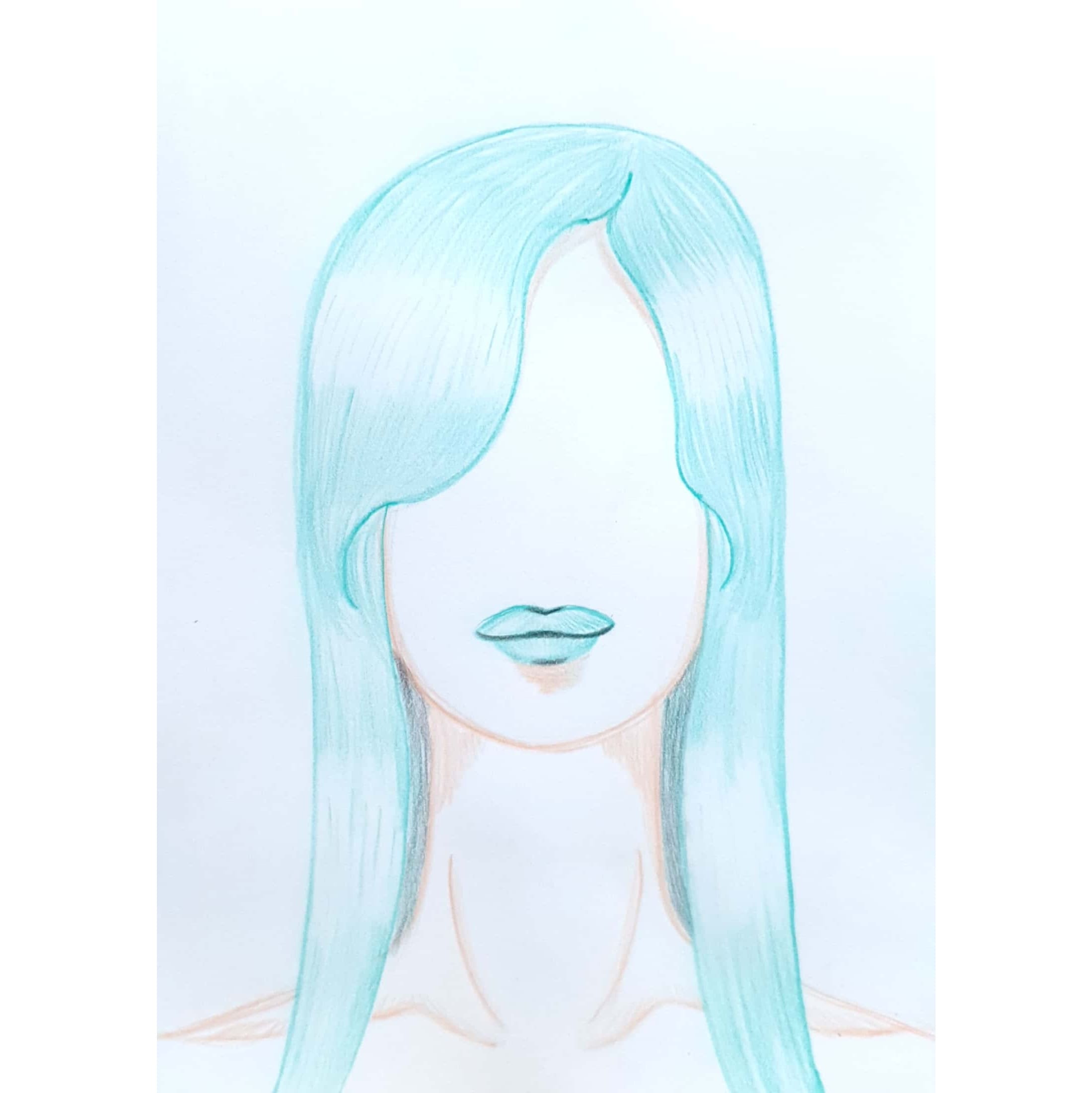  Keep Calm & Smile 진정하고 스마일 / 일러스트 그림 드로잉 / 인물화 그리기