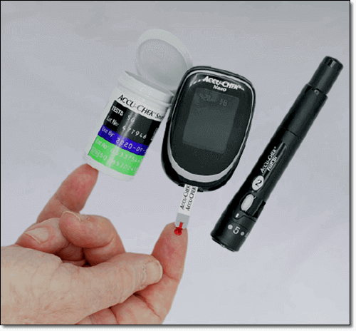 당뇨병 환자 혈당 측정