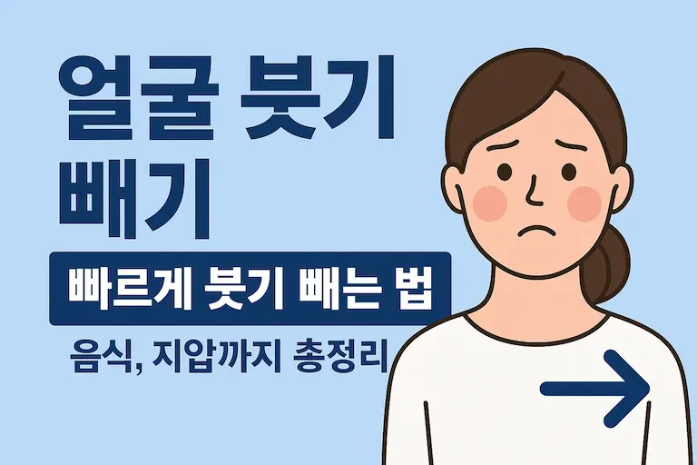 얼굴 붓기, 빠르게 빼는 초간단 꿀팁 총정리!