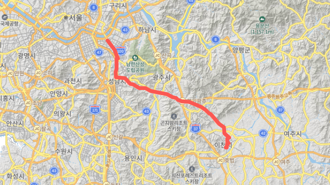  [이천, 직행] G2100번 버스 노선, 시간표 : 이천 터미널, 이천역, 장지역, 송파역, 잠실광역환승센터