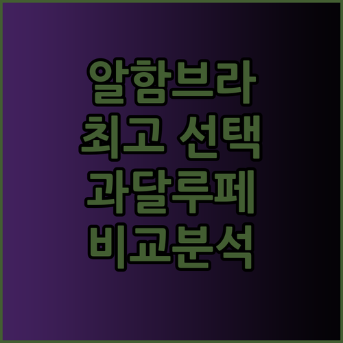그라나다 알함브라 여행 최고의 선택 