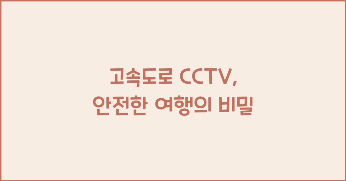 고속도로 cctv