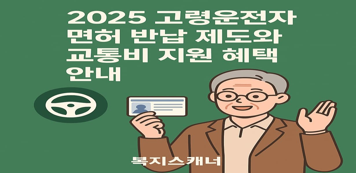“2025년 고령운전자 면허 반납 제도와 교통비 지원 혜택 안내 썸네일 이미지”