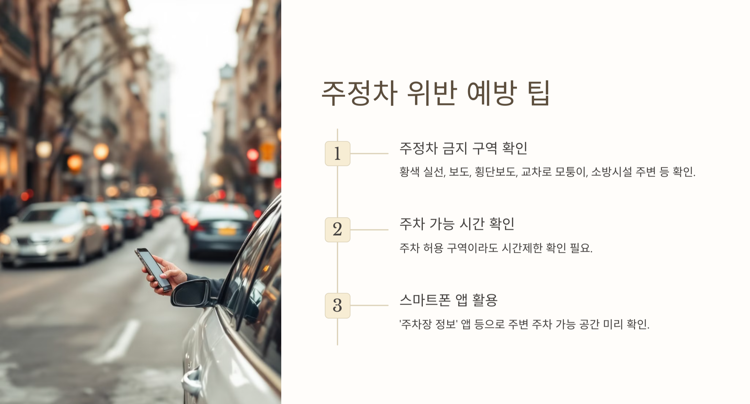 주정차 위반 예방 팁