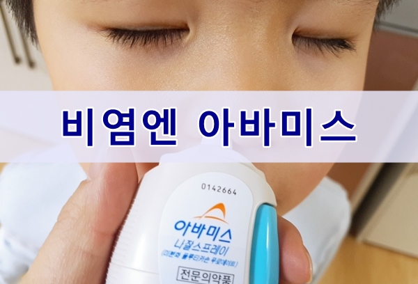  알레르기비염치료 아바미스 나잘스프레이 사용법