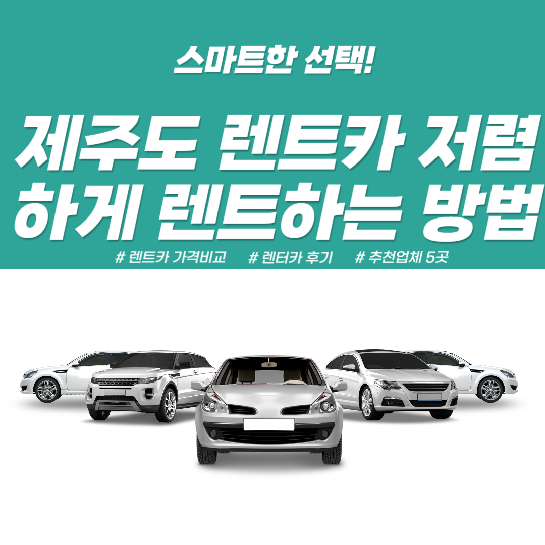  제주도 랜트카 저렴하게 렌트하는 방법 가격비교 후기 추천 업체 5곳