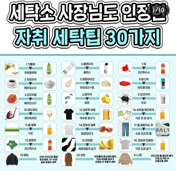 인정세탁 이미지