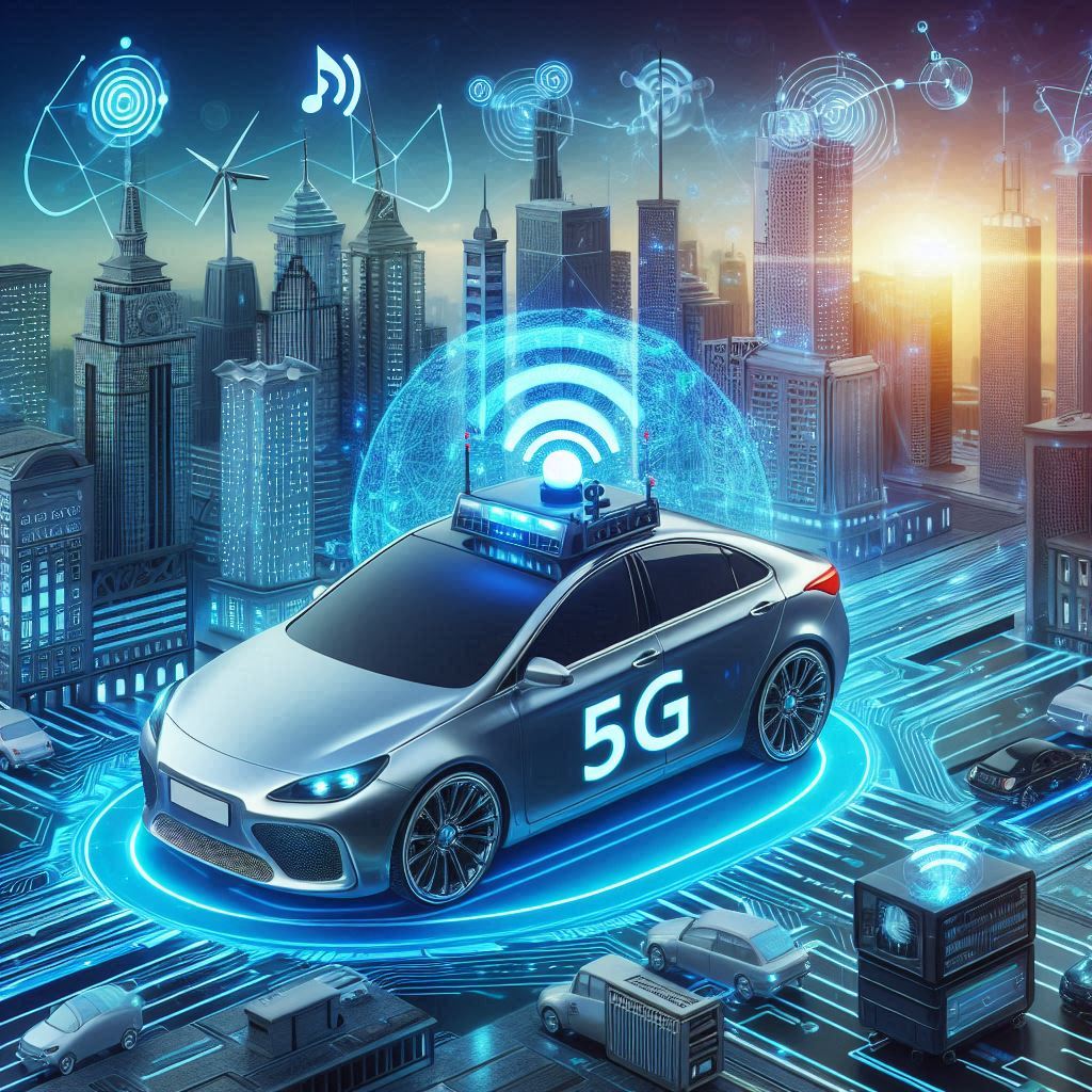 5G 통신기술이 접목된 자율주행차 개념
