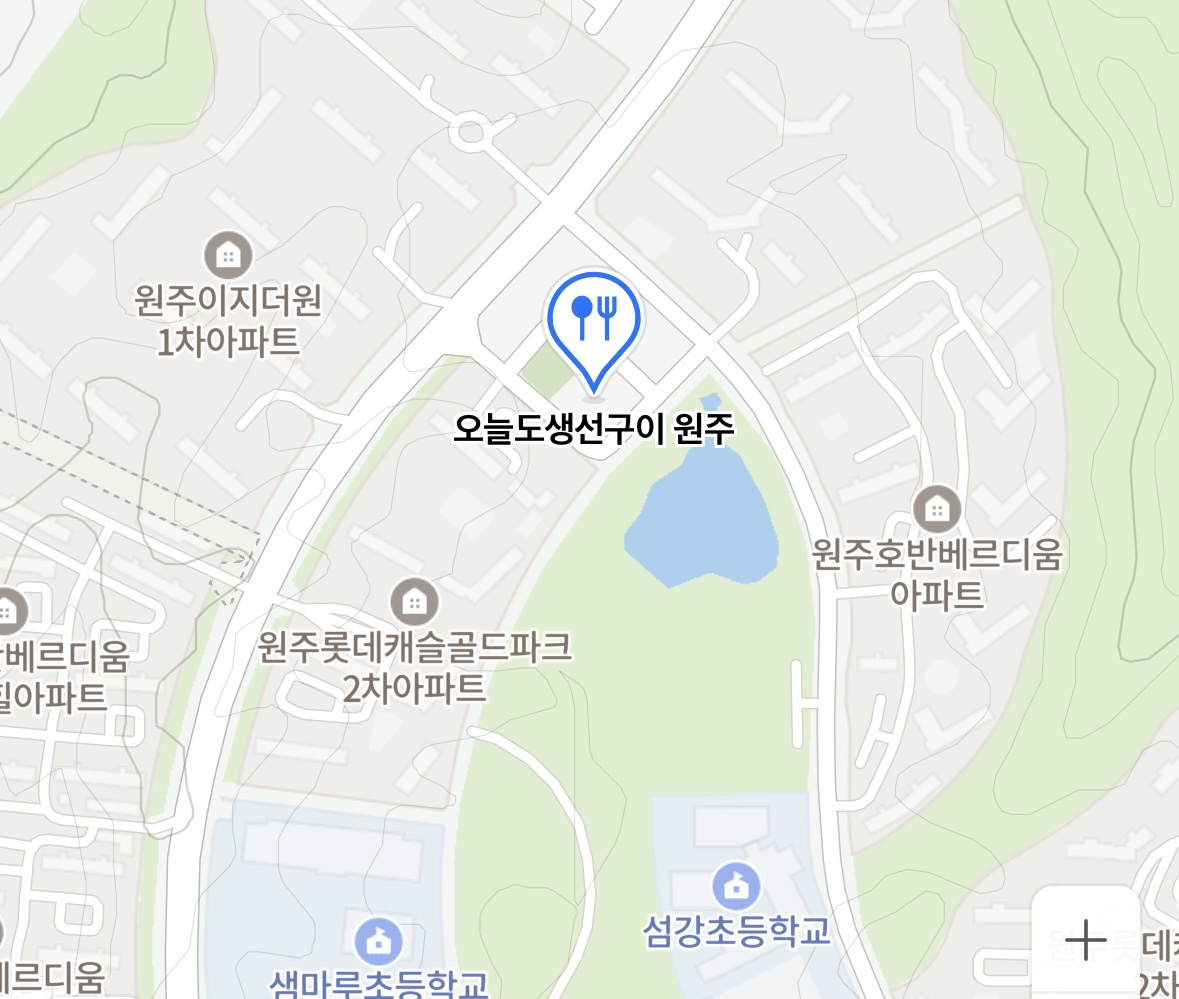 '오늘도 생선구이' 위치 지도