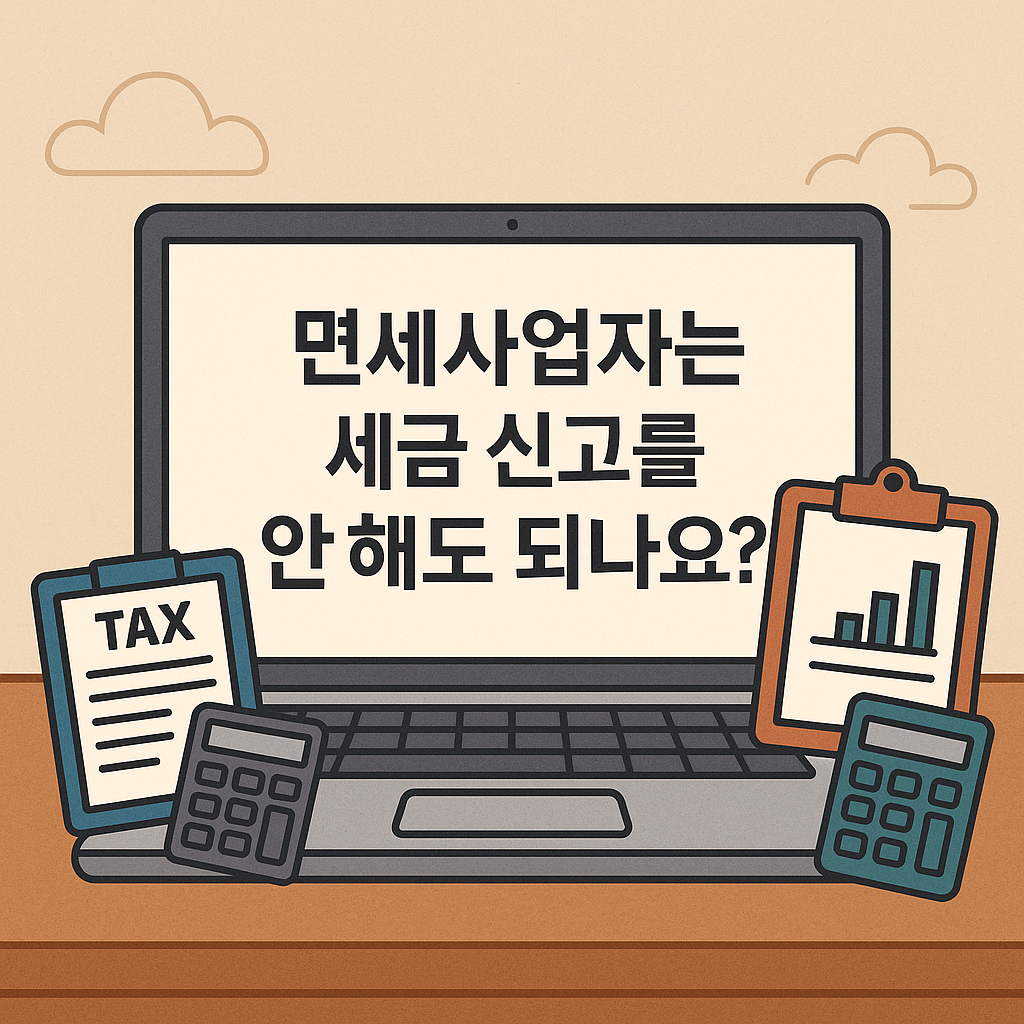 면세사업자 세금신고 질문 사진