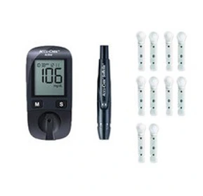 아큐첵 액티브 혈당측정기 + 침 10p + 채혈기&#44; Accu-chek-Active(혈당측정기)&#44; 1세트