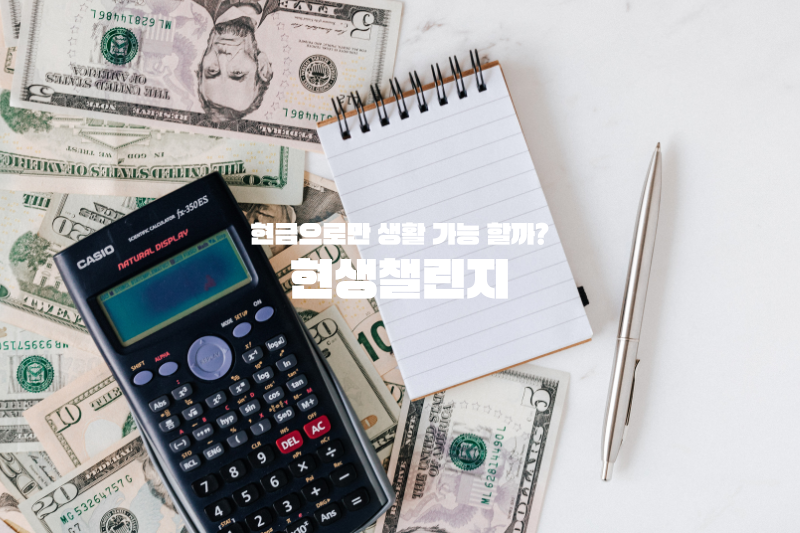현금으로만 생활 가능 할까? 현생챌린지