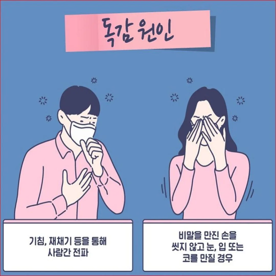 독감 증상과 격리기간 및 예방방법