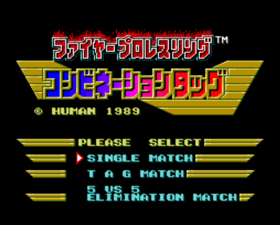  ファイヤープロレスリング コンビネーションタッグ (PC 엔진 - PCE - PC-Engine - PCエンジン) 롬파일 다운로드