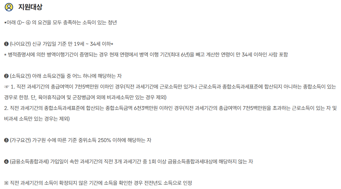 청년도약계좌-가입조건