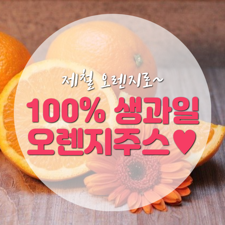  건강한 음료 100% 제철 생과일 오렌지 주스 만들기(오렌지 효능 및 손질법)