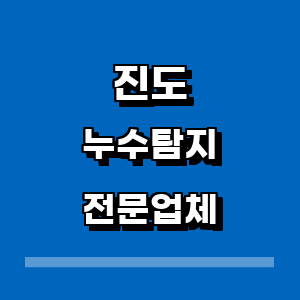 진도군 누수탐지