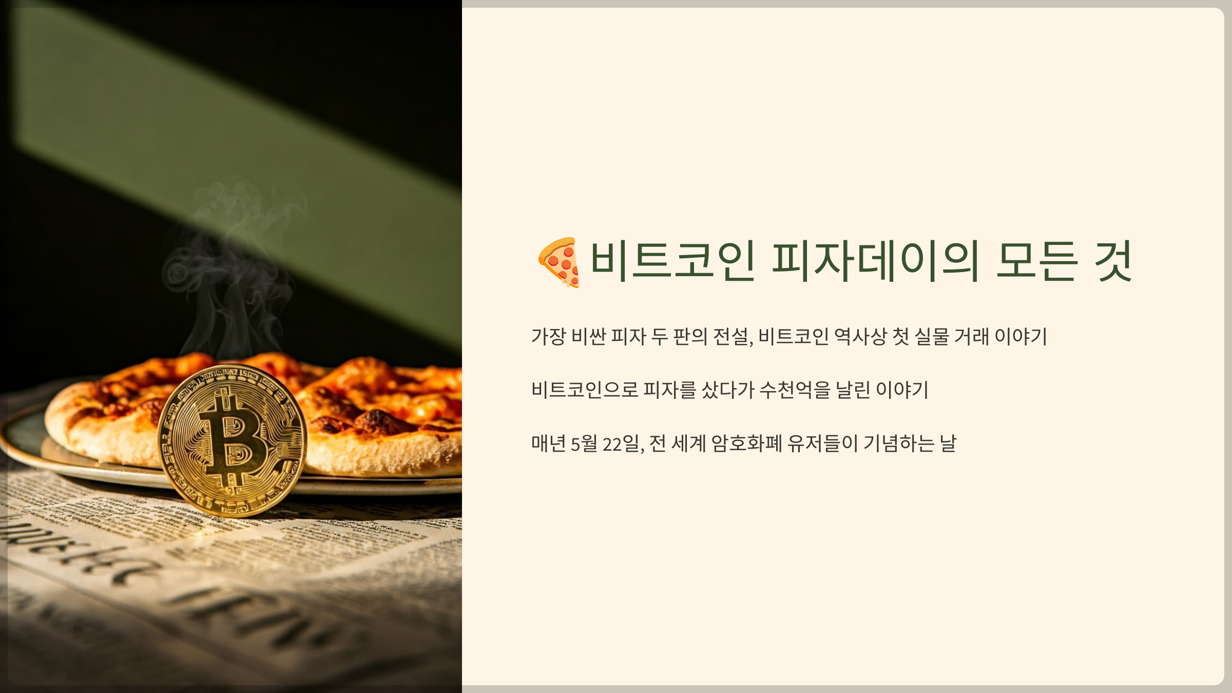 비트코인 피자데이의 모든 것