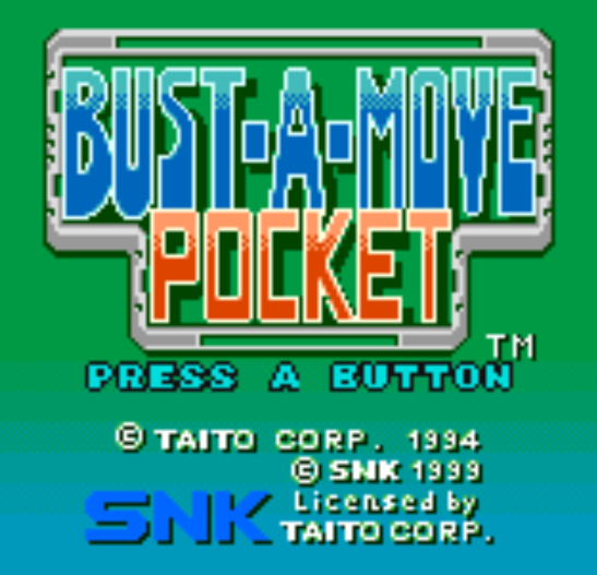  버스트 어 무브 포켓 Bust A Move Pocket USA (네오지오 포켓 컬러 - NGPC)