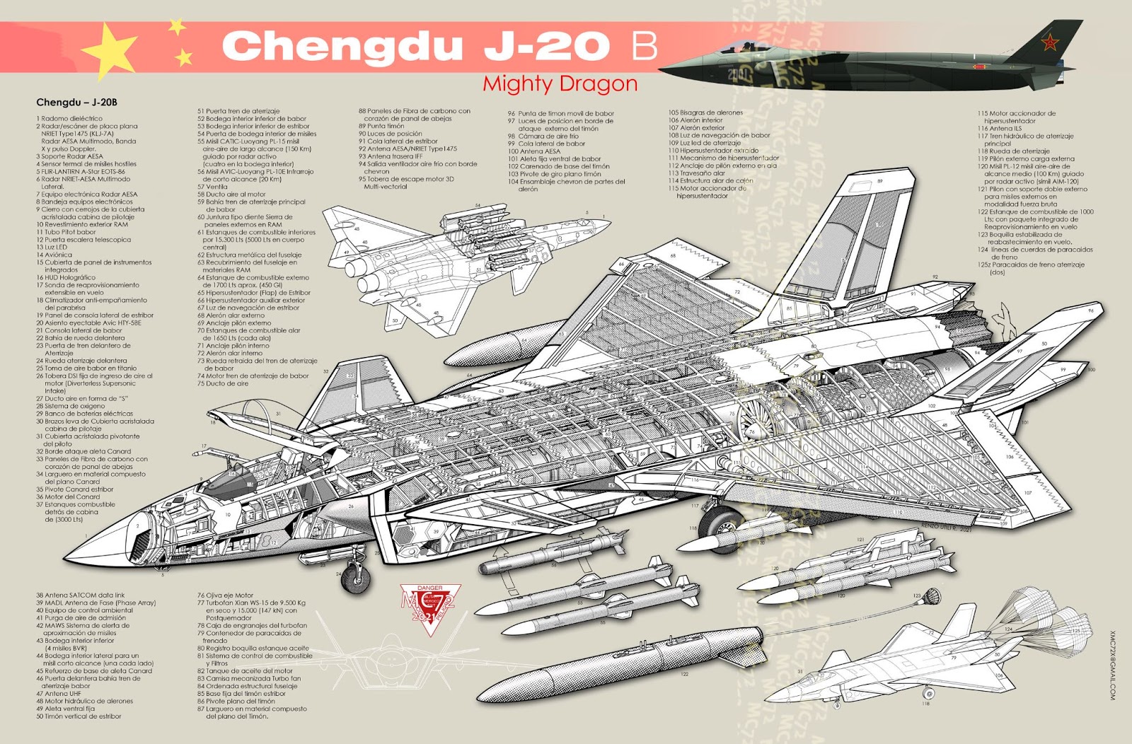 J-20 cutaway
