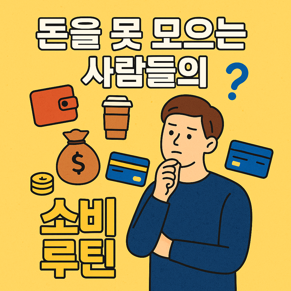 돈을 못 모으는 사람들의 소비 루틴