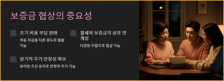 보증금 협상의 중요성