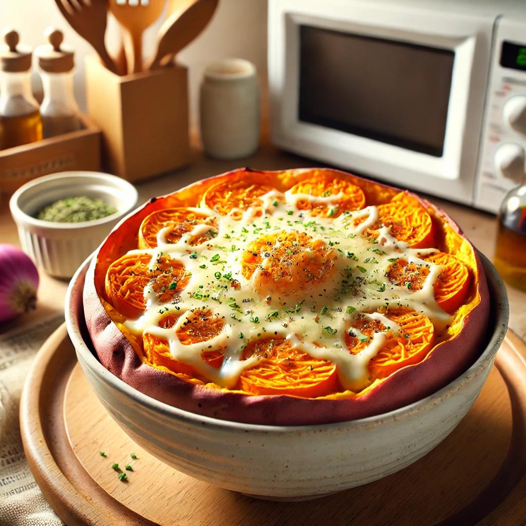 No 오븐 Only전자레인지 초간단 떠먹는고구마피자