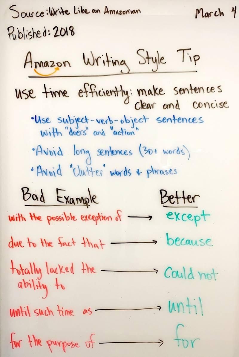  아마존의 글쓰기 Writing Docs at Amazon