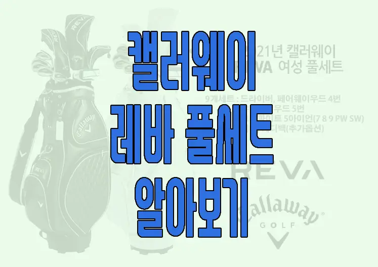 캘러웨이 레바 풀세트에 관한 글 보러 가기 링크 사진